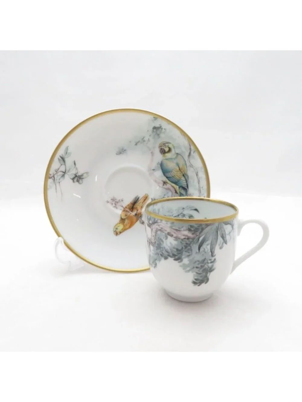 Hermes Carnets d'Equateur Coffee Cup & Saucer